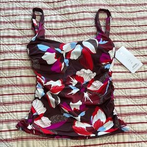 Athleta Square Neck Bra Cup Tankini